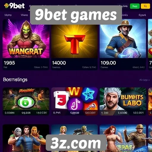 Exploração das opções de jogos em 9bet games