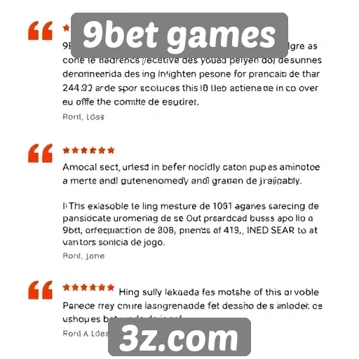 Feedback dos usuários sobre serviços de atendimento no 9bet games